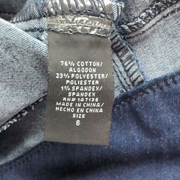 1822 denim dark wash skinny jeans size 6 - Picture 4 of 5